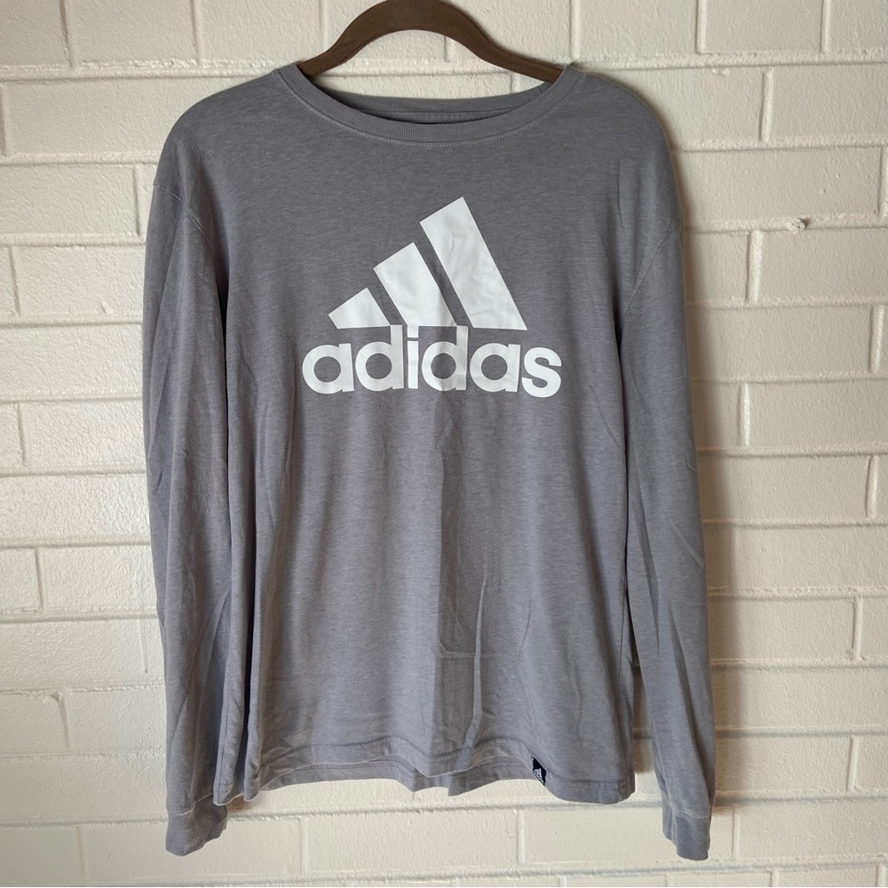 Gray Adidas Long Sleeve t-shirt